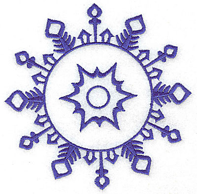 Embroidery Design: Snowflake 8 large<br> 4.93w X 4.94h