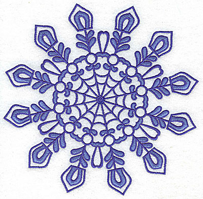Embroidery Design: Snowflake 2 jumbo<br> 6.95w X 6.86h