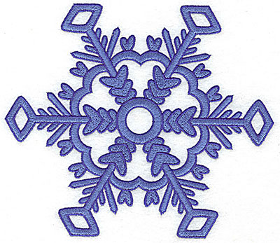 Embroidery Design: Snowflake 10 jumbo<br> 6.97w X 6.05h