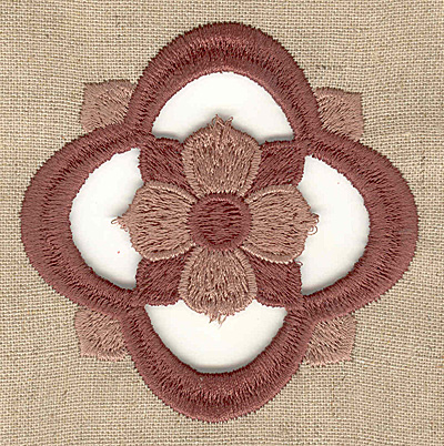Embroidery Design: Flower cutwork large<br> 3.29w X 3.30h