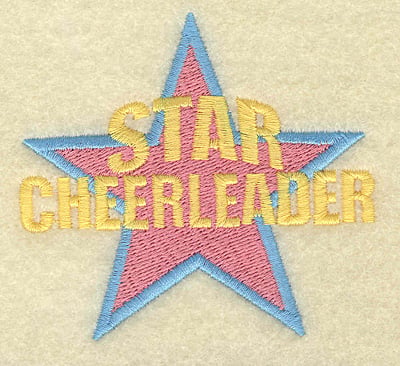 Embroidery Design: Star Cheerleader small<br> 3.30w X 3.00h