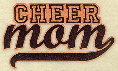 Embroidery Design: Cheer mom large<br> 6.96w X 4.08h