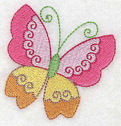Embroidery Design: Butterfly<br> 2.42w X 2.52h