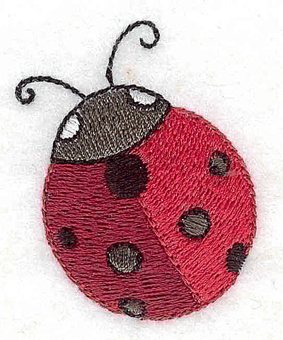Embroidery Design: Ladybug<br> 1.53w X 1.91h