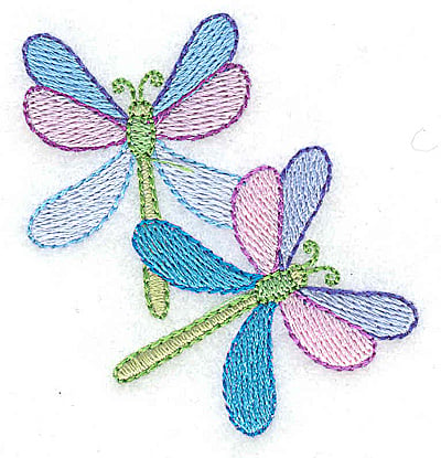 Embroidery Design: Dragonfly pair<br> 2.33w X 2.46h