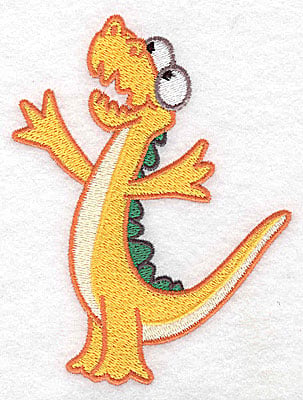 Embroidery Design: Dinosaur I large<br> 3.80w X 4.98h