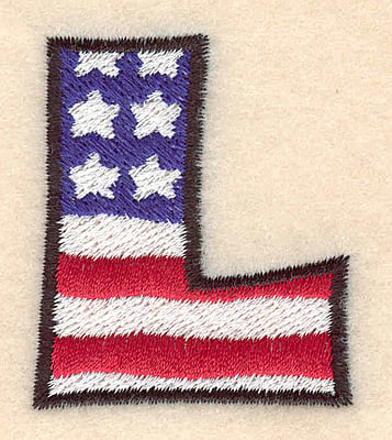 Embroidery Design: L large <br> 2.01"h x 1.67"w