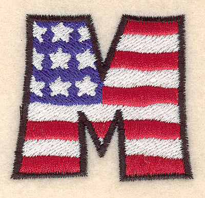 Embroidery Design: M large <br> 2.01"h x 2.17"w