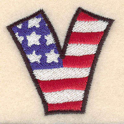 Embroidery Design: V large <br> 2.03"h x 2.05"w
