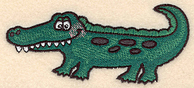 Embroidery Design: Alligator large<br> 5.00w X 2.25h