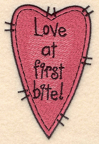 Embroidery Design: Heart with text large<br> 2.34w X 3.56h