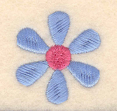 Embroidery Design: Flower large<br> 1.33w X 1.45h