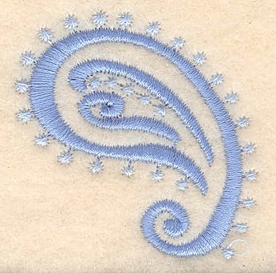 Embroidery Design: Paisley large<br> 1.80w X 1.87h