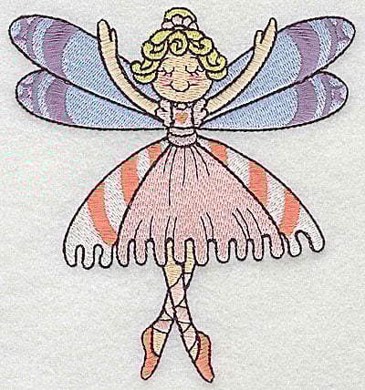 Embroidery Design: Dancing Fairy E large<br> 4.52w X 4.96h