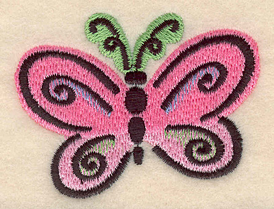 Embroidery Design: Butterfly D large <br> 2.64w X 2.05h