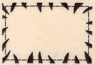 Embroidery Design: Zebra frame large<br>3.34"H x 4.93"W