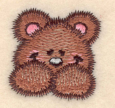 Embroidery Design: Teddy bear large <br>1.56"w X 1.57"h