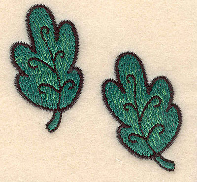 Embroidery Design: Leaves large <br>2.27"w X 2.26"h