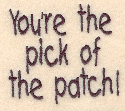 Embroidery Design: Pick of patch large <br>2.93"w X 2.64"h