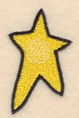 Embroidery Design: Star large<br>1.36w X 2.25h