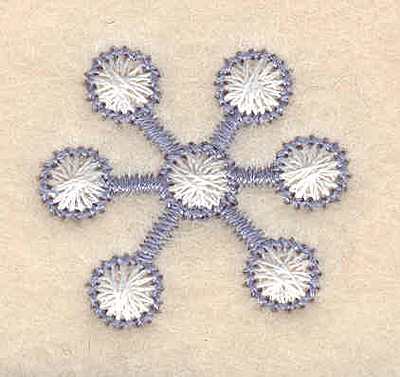 Embroidery Design: Snowflake<br>1.10w X 1.00h