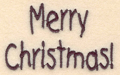 Embroidery Design: Merry Christmas large<br>2.78w X 1.76h