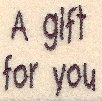 Embroidery Design: Gift large<br>1.99w X 1.95h