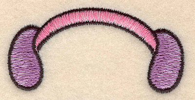 Embroidery Design: Ear muffs large <br>3.00"w X 1.42"h