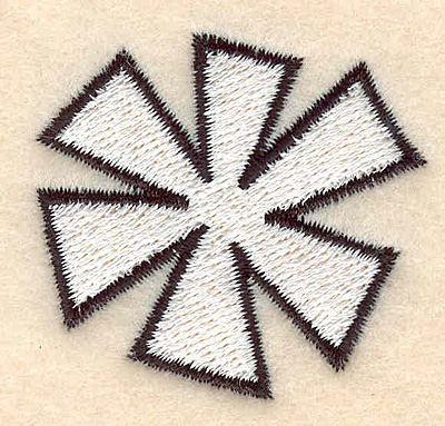Embroidery Design: Snowflake large <br>1.73"w X 1.64"h