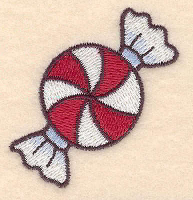 Embroidery Design: Candy mint large<br>2.23"Hx2.13"W