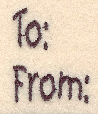 Embroidery Design: To from large<br>1.81"H x 1.42"W