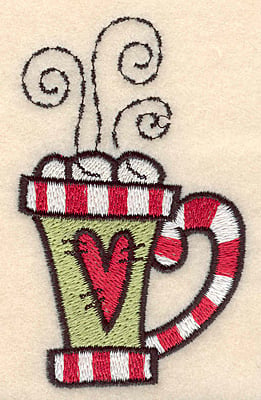 Embroidery Design: Mug large<br>3.75"H x 2.26"W