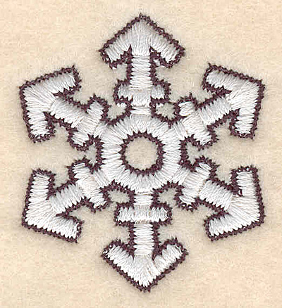 Embroidery Design: Snowflake A<br>1.76"H X 1.55"W