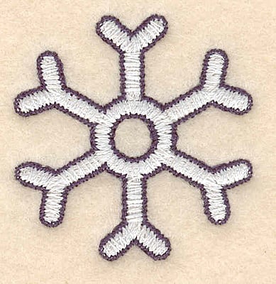 Embroidery Design: Snowflake small<br>1.72"H x 1.67"W