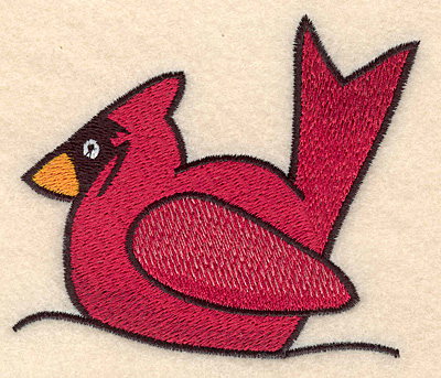 Embroidery Design: Cardinal large<br>3.34"H x 3.90"W
