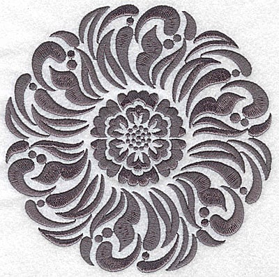 Embroidery Design: Damask Block 5 large<br> 6.40w X 6.49h | Embroidery Legacy Embroidery Design: Damask Block 5 large<br> 6.40w X 6.49h