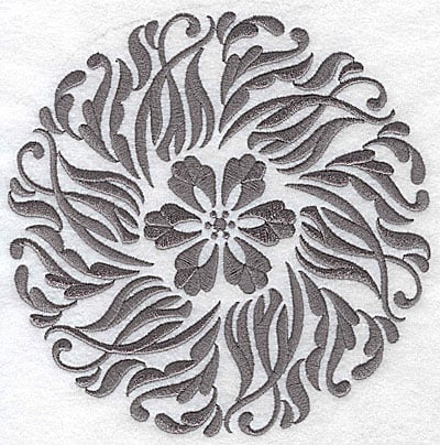 Embroidery Design: Damask Block 9 large<br> 6.49w X 6.45h | Embroidery Legacy Embroidery Design: Damask Block 9 large<br> 6.49w X 6.45h