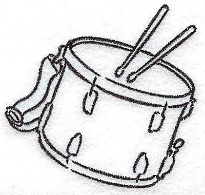 Embroidery Design: Snare drums<br> 3.25w X 3.02h