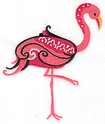 Embroidery Design: Flamingo A large<br> 4.00w X 4.84h