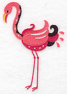 Embroidery Design: Flamingo G large<br> 3.43w X 4.95h