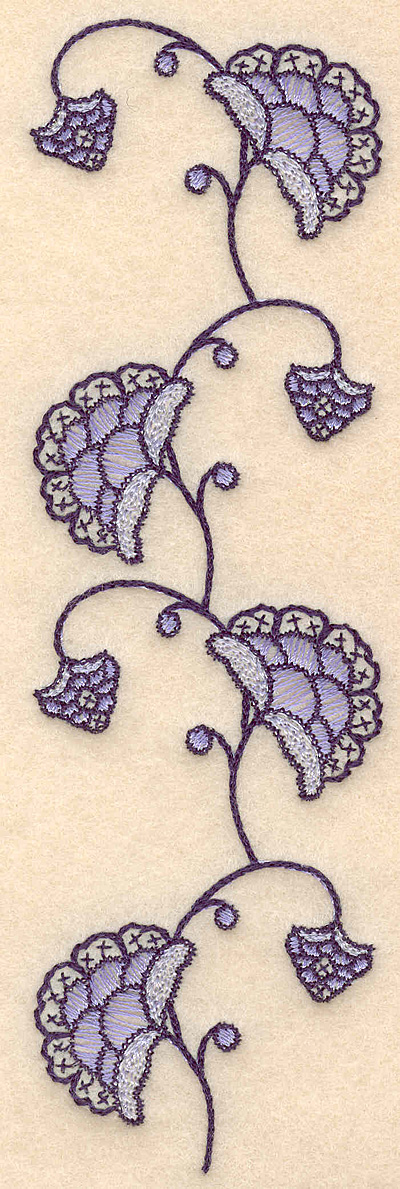 Embroidery Design: Colonial Design 102 <br> 6.80" x 2.07"
