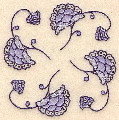 Embroidery Design: Colonial Design 103 <br> 3.87" x 3.87"