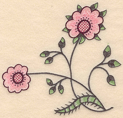 Embroidery Design: Colonial Design 104 Small<br> 4.99" x 5.32"