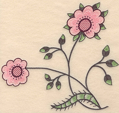 Embroidery Design: Colonial Design 105 Large<br>7.00" x 7.45"