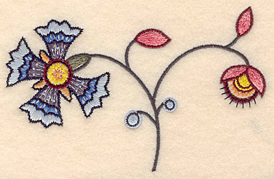 Embroidery Design: Colonial Design 125<br> 3.08" x 4.97"