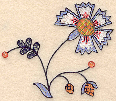 Embroidery Design: Colonial Design 126 Small <br> 4.87" x 5.77"