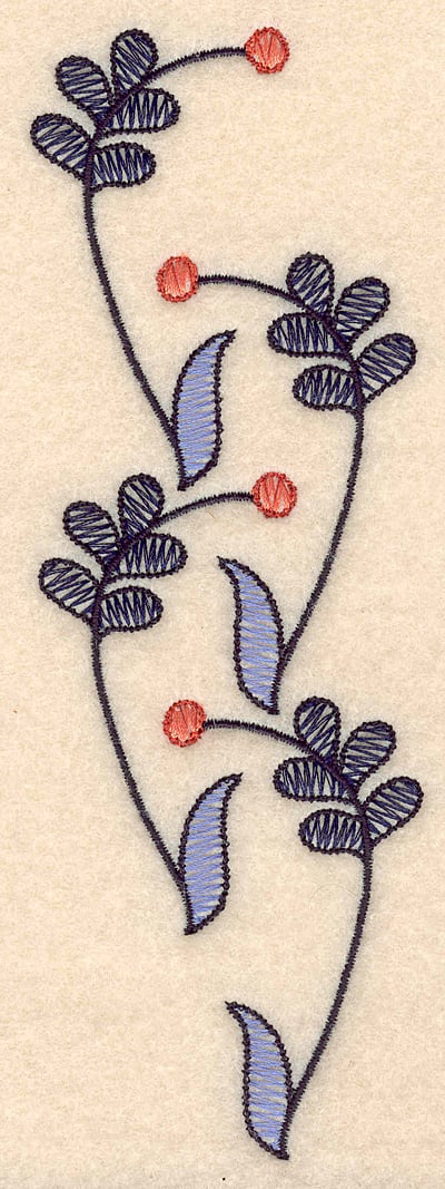 Embroidery Design: Colonial Design 132<br> 6.99" x 2.37"