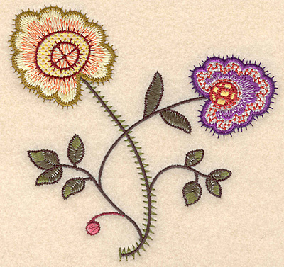 Embroidery Design: Colonial Design 137 Small <br> 5.00" x 5.26"