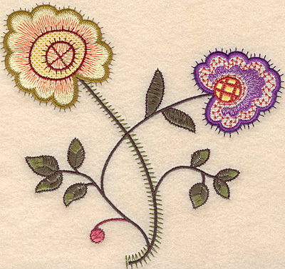 Embroidery Design: Colonial Design 138 Large<br> 7.01" x 7.36"