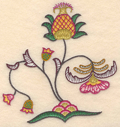 Embroidery Design: Colonial Design 141 Samll <br> 5.22" x 4.95"